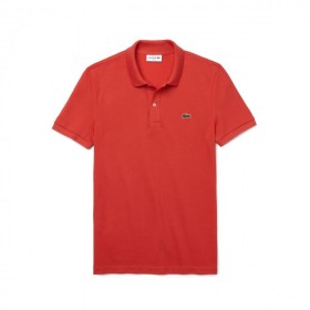 POLO LACOSTE SLIM FIT ROUGE UOMO