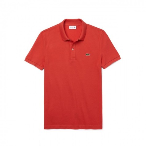 POLO LACOSTE SLIM FIT ROUGE UOMO