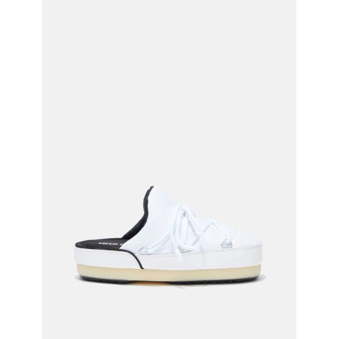 MOON BOOT MULES NYLON BIANCO