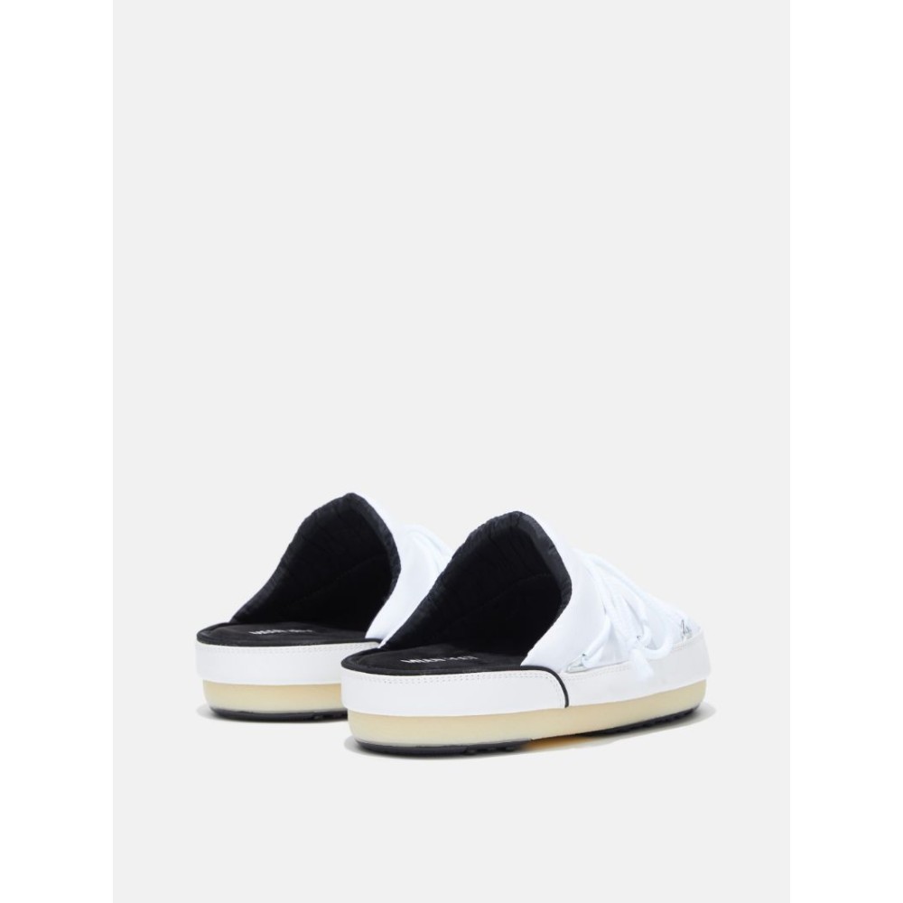 MOON BOOT MULES NYLON BIANCO