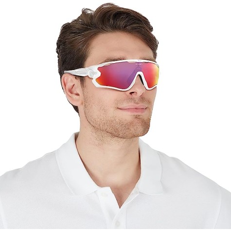 OAKLEY JAWBREAKER POLISHED WHITE PRIZM ROAD