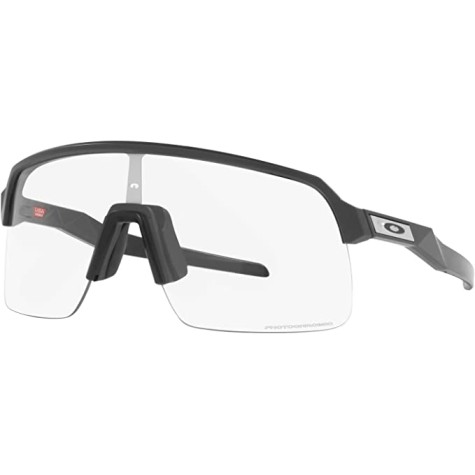 OAKLEY EVZERO BLADES MATTE BLACK CLEAR 50% IRID PHOTO