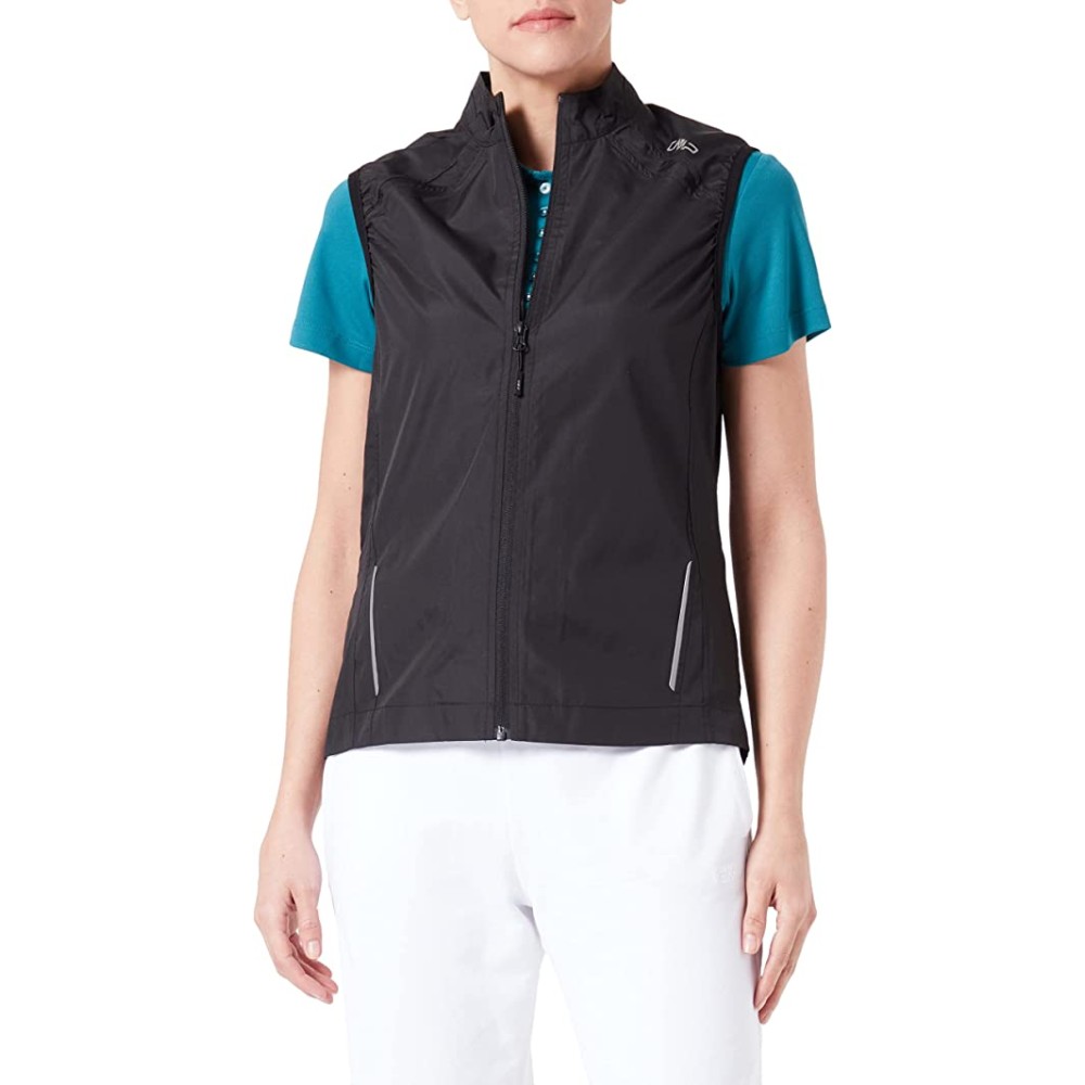 CMP GILET ANTIVENTO DONNA NERO