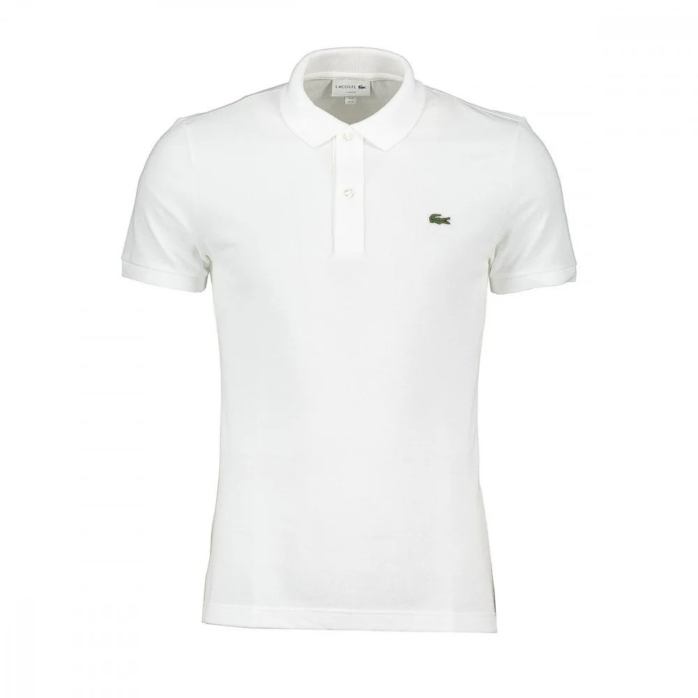 POLO LACOSTE SLIM FIT BIANCO UOMO