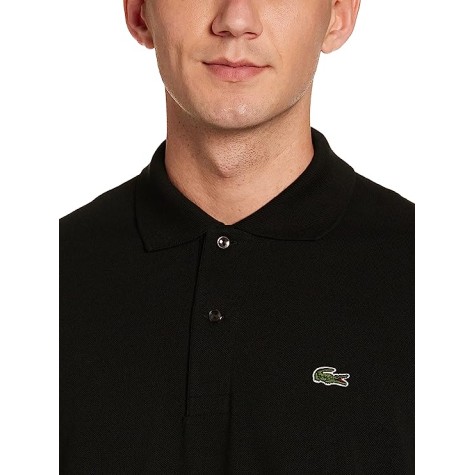 POLO LACOSTE SLIM FIT NERA UOMO