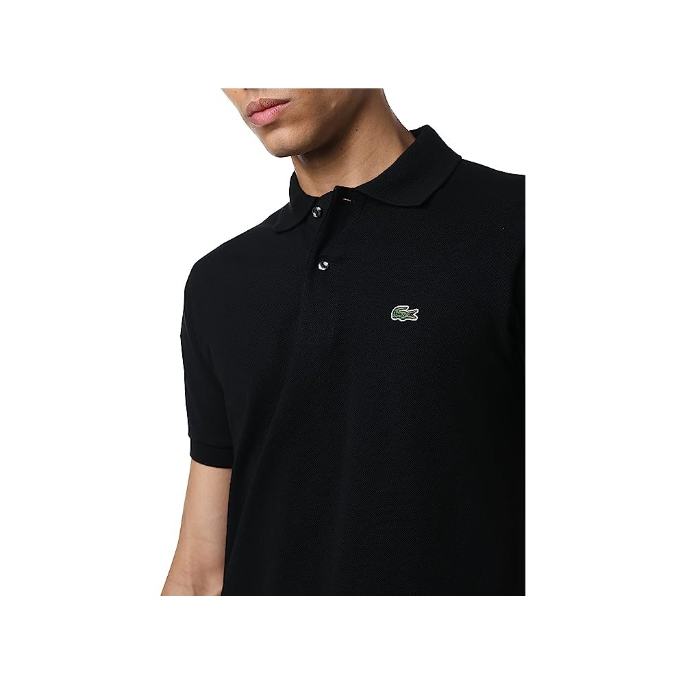POLO LACOSTE SLIM FIT NERA UOMO