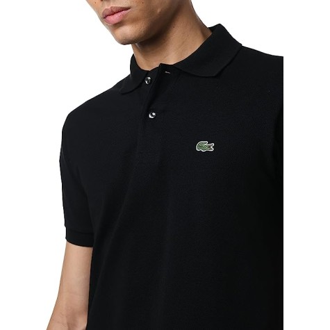 POLO LACOSTE SLIM FIT NERA UOMO