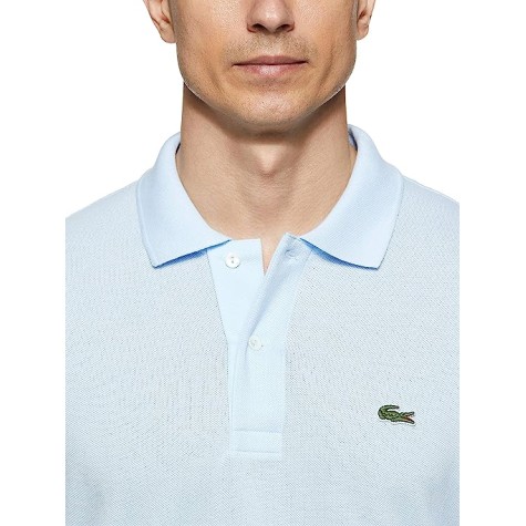 POLO LACOSTE CLASSIC FIT CELESTE UOMO