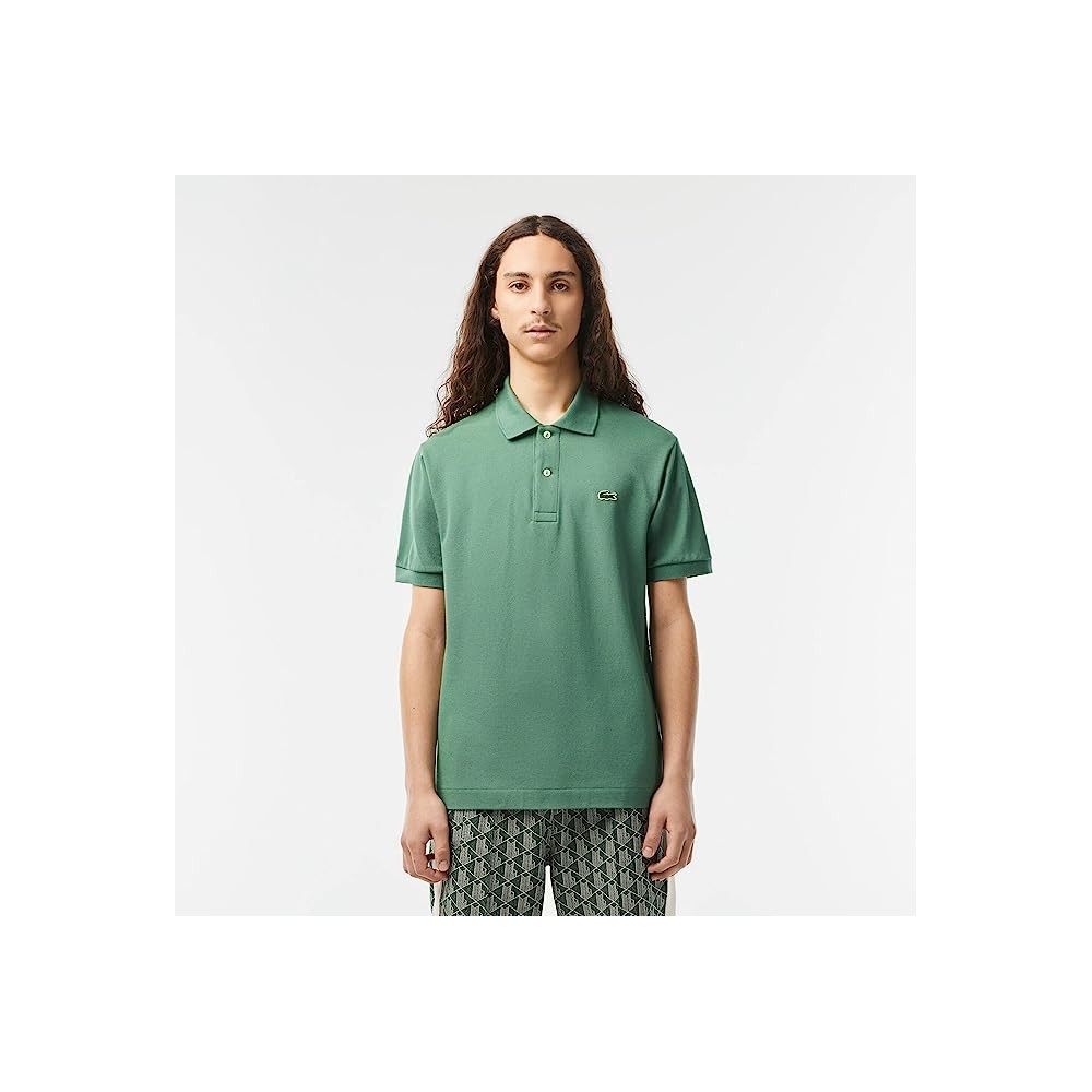 POLO LACOSTE CLASSIC FIT KAKI UOMO
