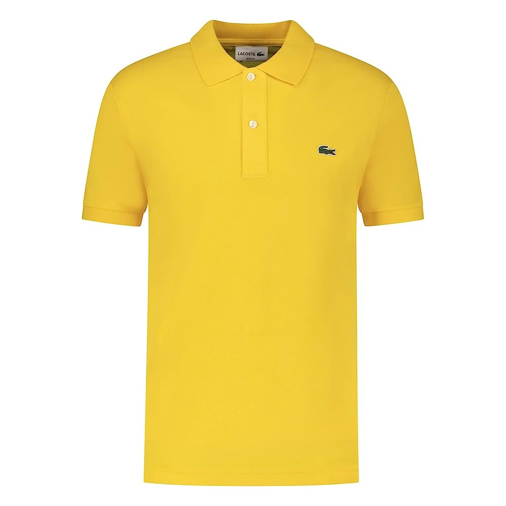 POLO LACOSTE SLIM FIT JAUNE C7T UOMO