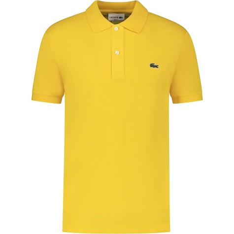 POLO LACOSTE SLIM FIT JAUNE C7T UOMO