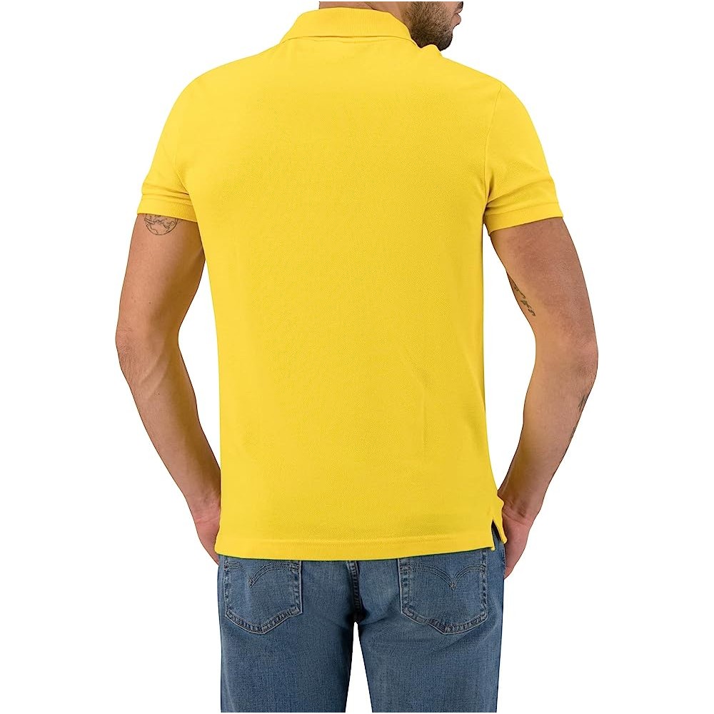 POLO LACOSTE SLIM FIT JAUNE C7T UOMO