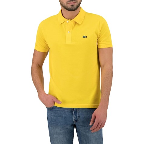 POLO LACOSTE SLIM FIT JAUNE C7T UOMO