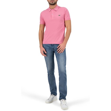 POLO LACOSTE SLIM FIT ROSE UOMO