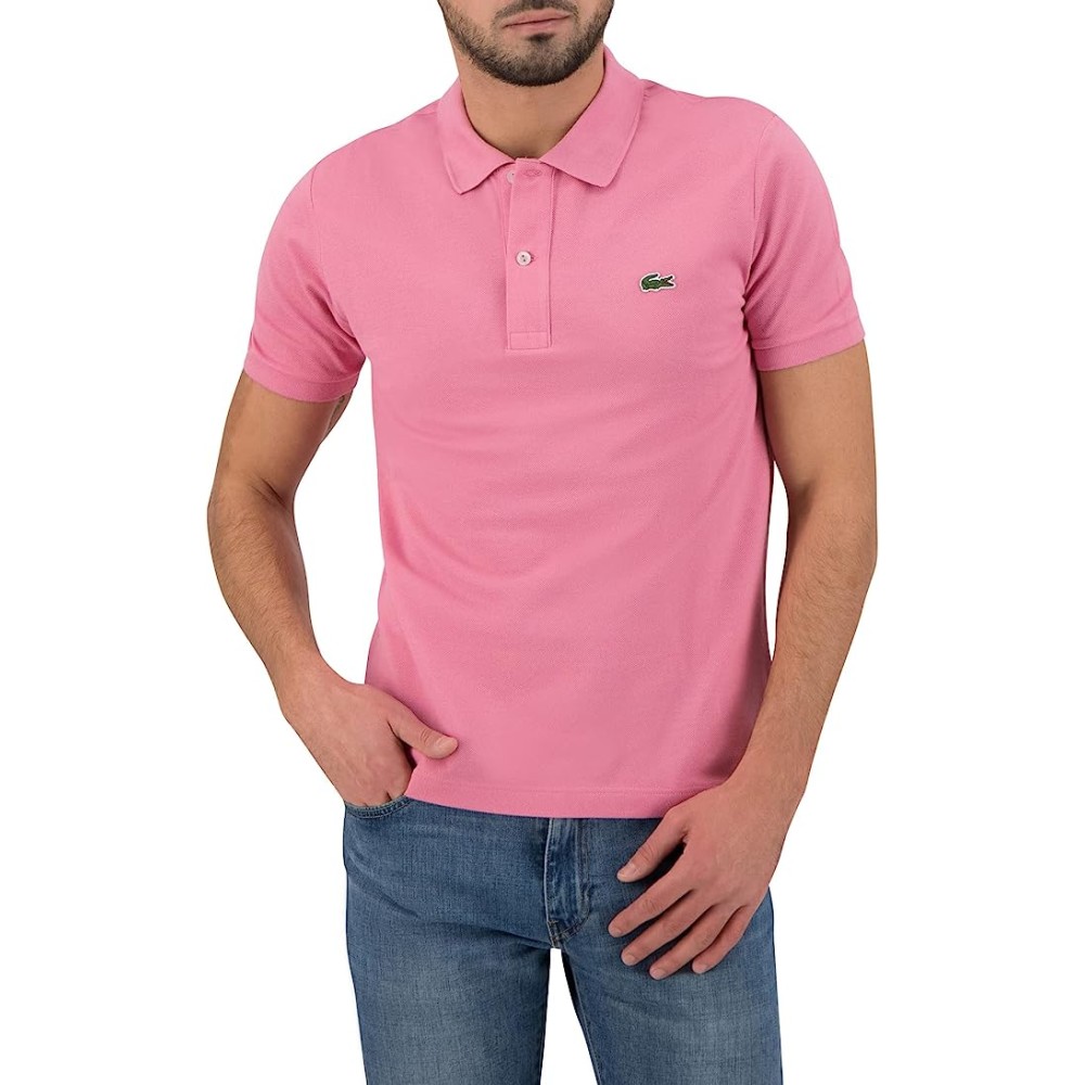 POLO LACOSTE SLIM FIT ROSE UOMO