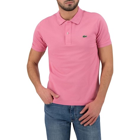 POLO LACOSTE SLIM FIT ROSE UOMO