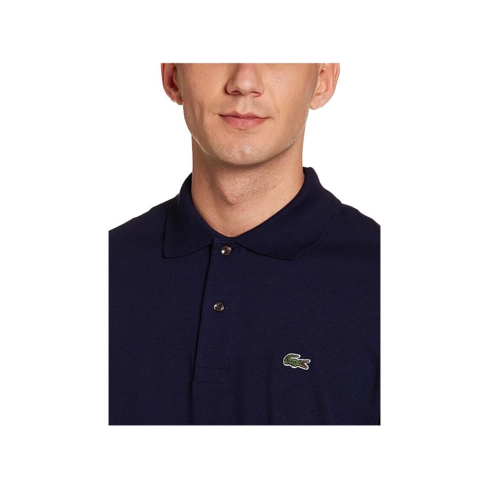 POLO LACOSTE CLASSIC FIT BLEU UOMO