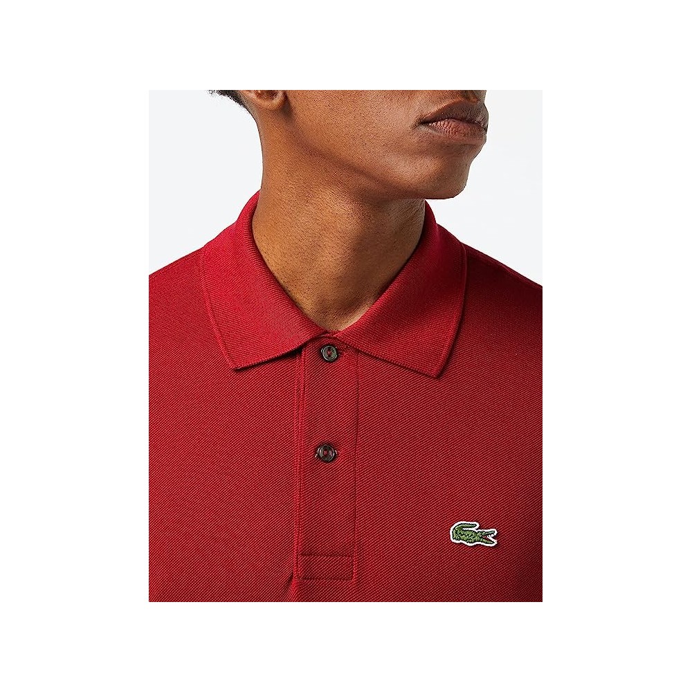 POLO LACOSTE CLASSIC FIT BORDEAUX UOMO