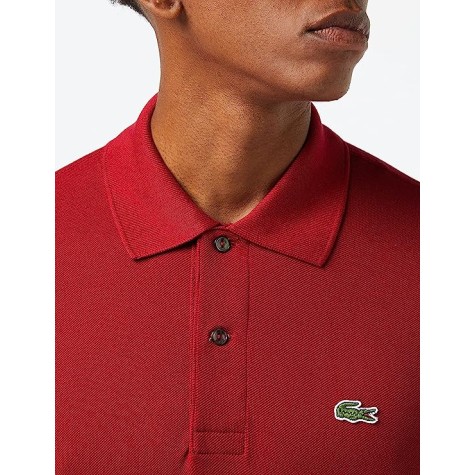 POLO LACOSTE CLASSIC FIT BORDEAUX UOMO