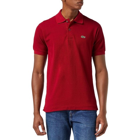 POLO LACOSTE CLASSIC FIT BORDEAUX UOMO