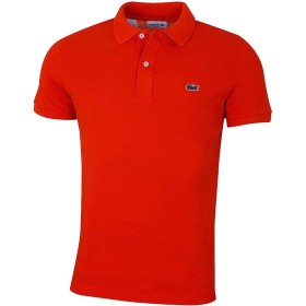 POLO LACOSTE SLIM FIT X50 ORANGE UOMO