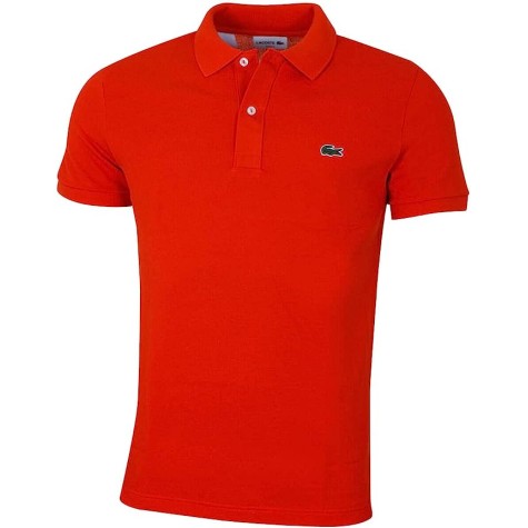 POLO LACOSTE SLIM FIT X50 ORANGE UOMO