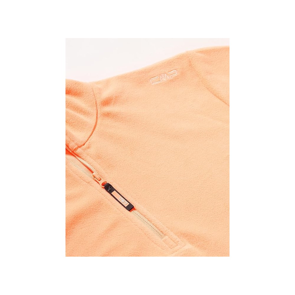 CMP KID SWEAT PILE ARANCIO FLUO