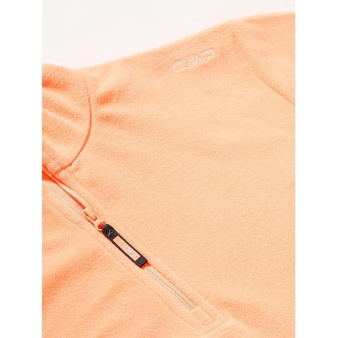 CMP KID SWEAT PILE ARANCIO FLUO