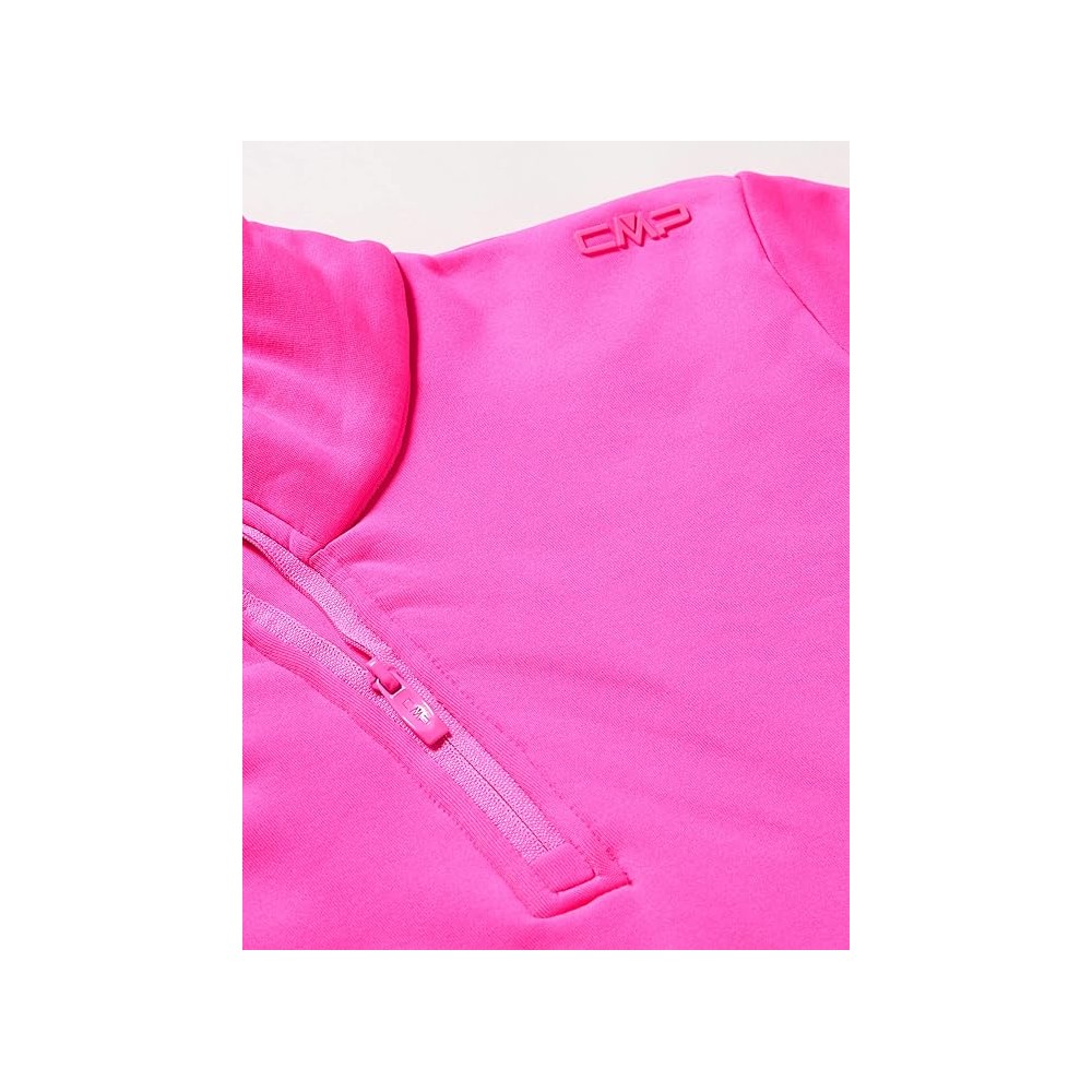 CMP KID G SWEAT PILE ROSA FLUO