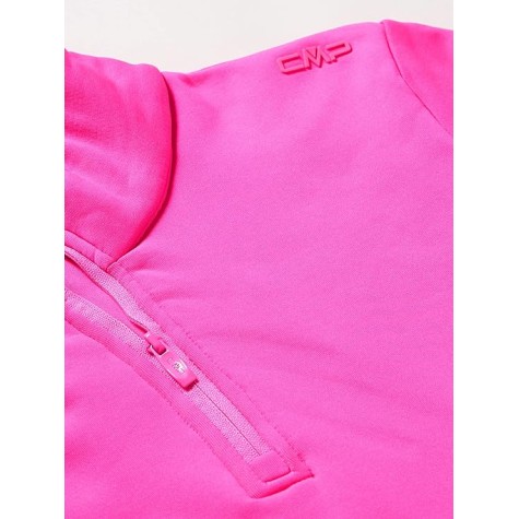 CMP KID G SWEAT PILE ROSA FLUO
