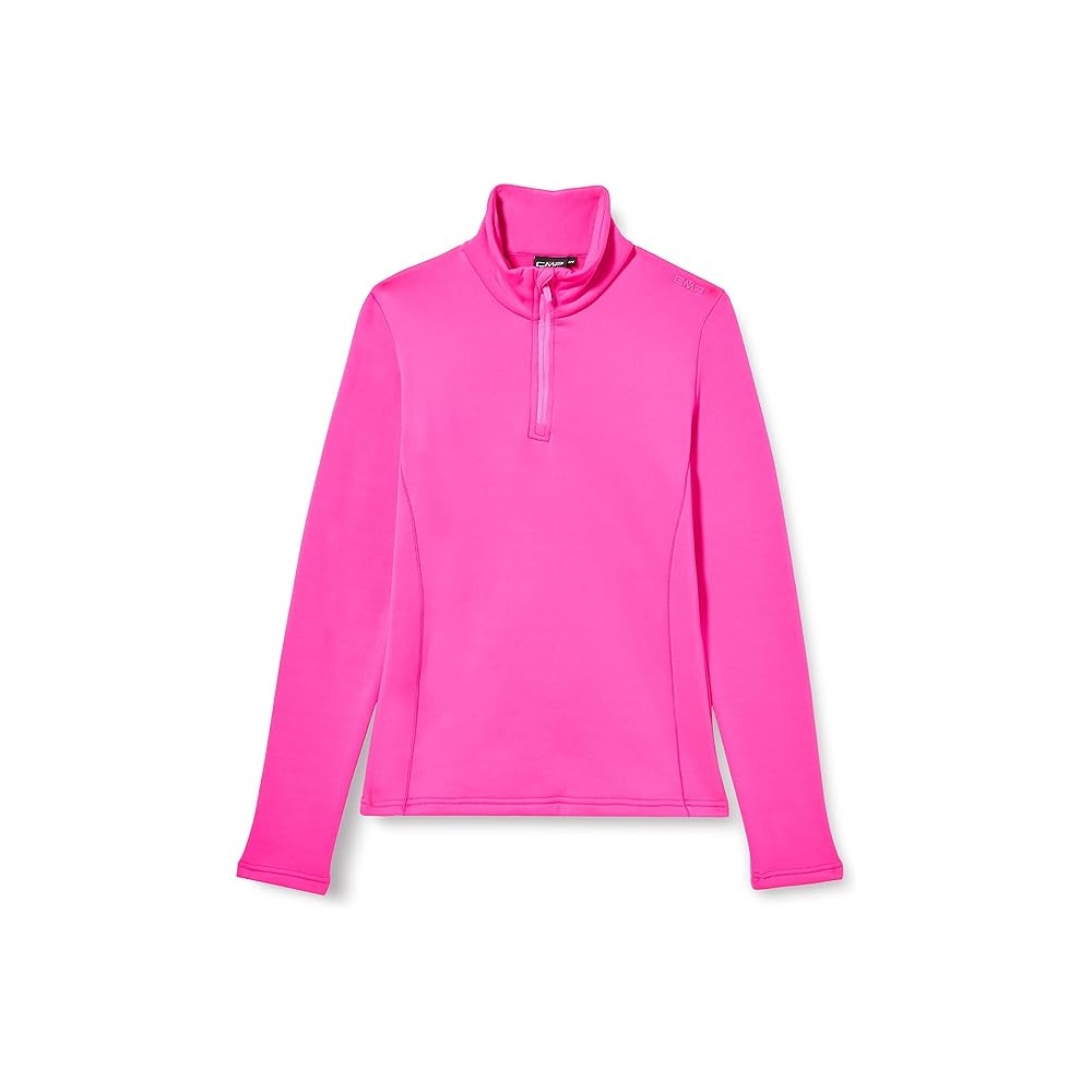 CMP KID G SWEAT PILE ROSA FLUO