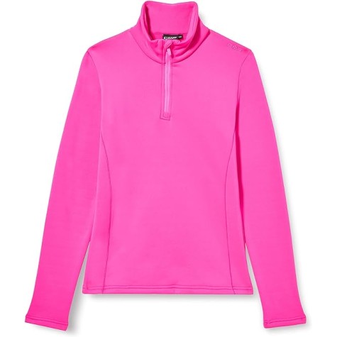 CMP KID G SWEAT PILE ROSA FLUO