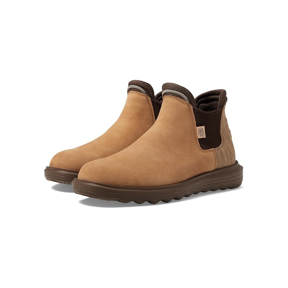 HEY DUDE BRANSON BOOT SUEDE W COGNAC