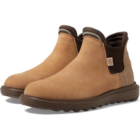 HEY DUDE BRANSON BOOT SUEDE W COGNAC