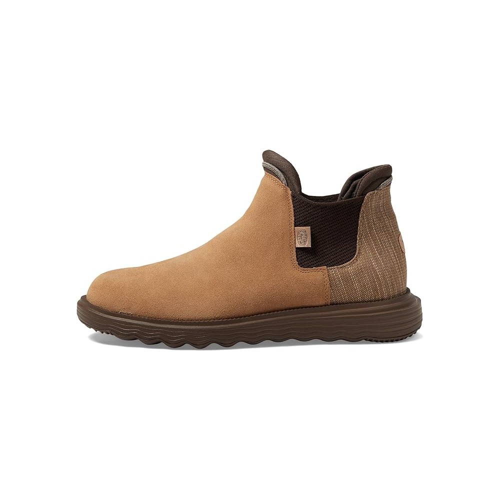 HEY DUDE BRANSON BOOT SUEDE W COGNAC