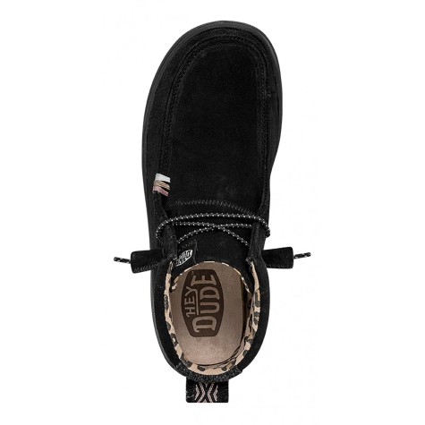 HEY DUDE WENDY PEAK HI SUEDE BLACK
