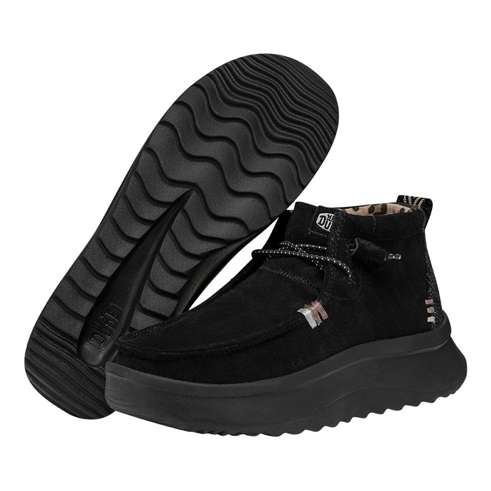 HEY DUDE WENDY PEAK HI SUEDE BLACK