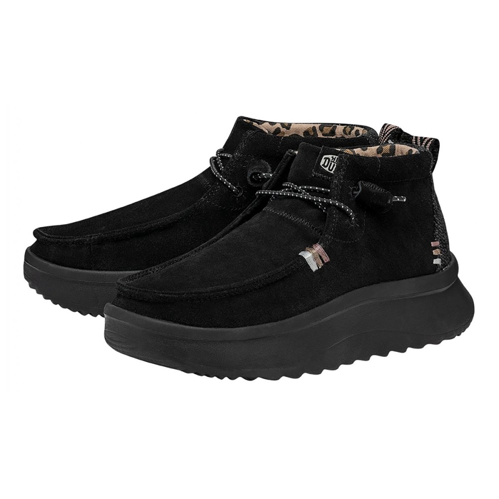 HEY DUDE WENDY PEAK HI SUEDE BLACK