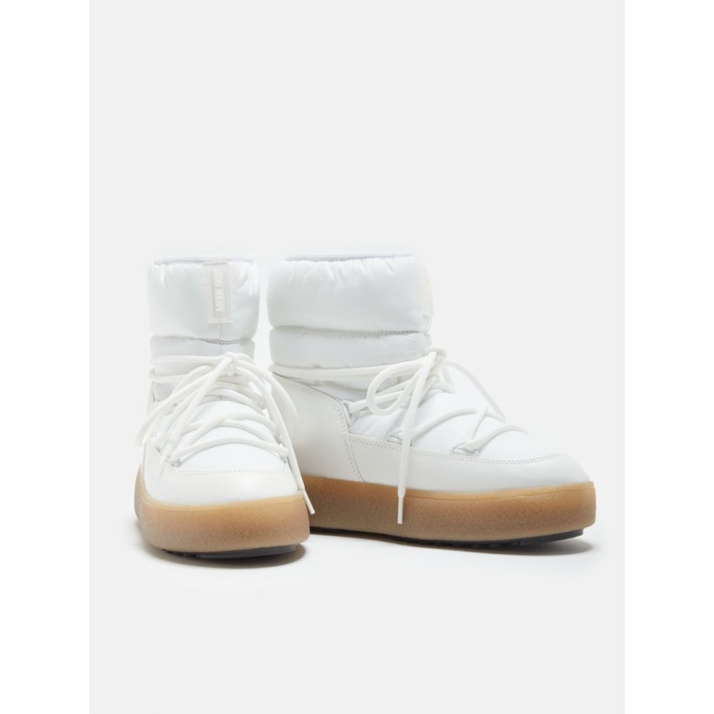 MOON BOOT MB LTRACK LOW NYLON WP WHITE