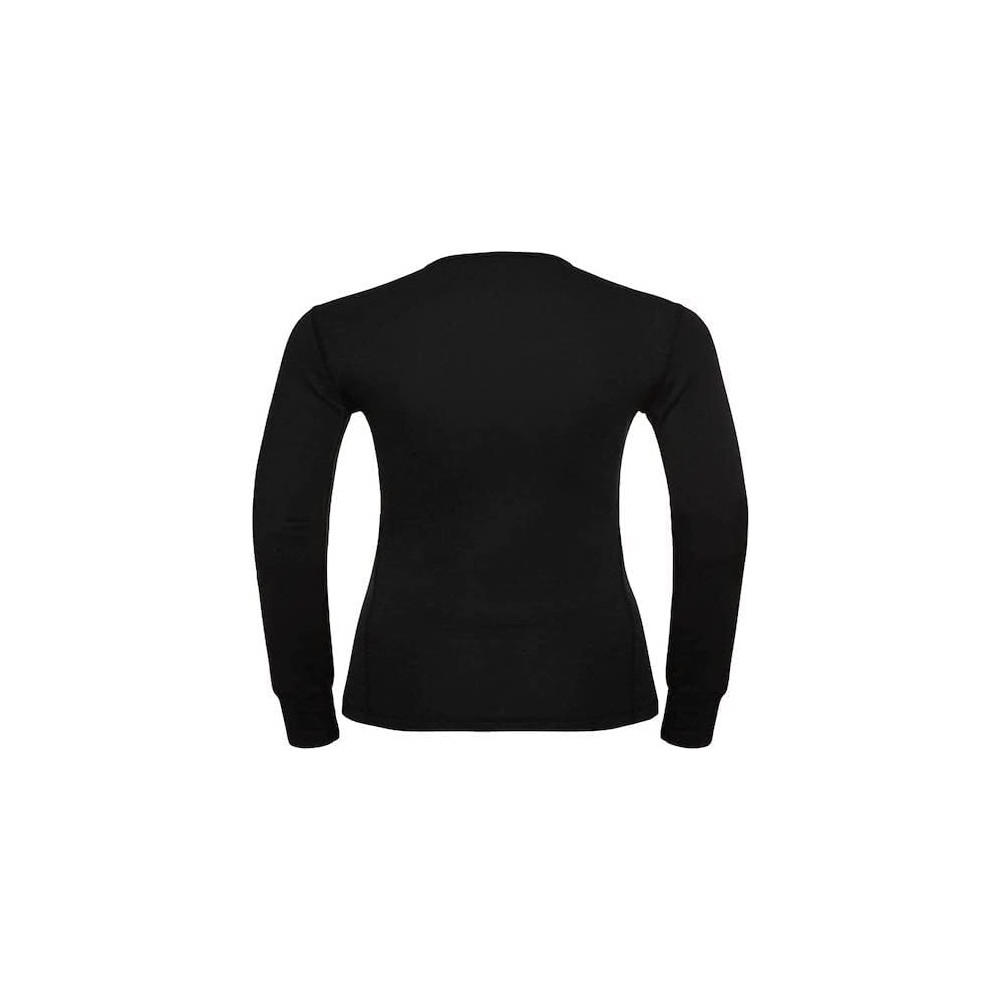 ODLO FITTED WARM MAGLIA TERMICA NERA TECNICA DONNA