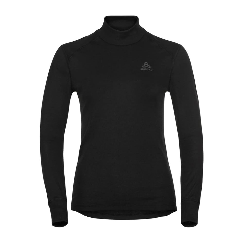 ODLO FITTED TURTLE NECK NERA TECNICA DONNA