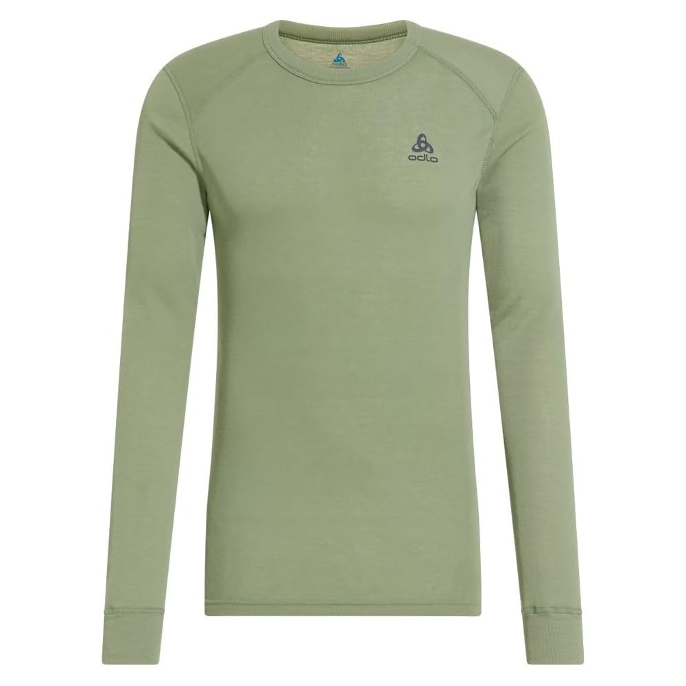 ODLO FITTED CREW NECK VERDE TECNICA UOMO