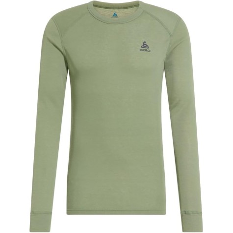 ODLO FITTED CREW NECK VERDE TECNICA UOMO