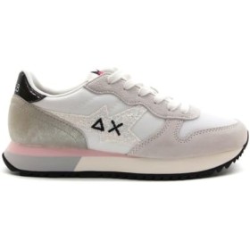 SUN 68 FOOTWEAR STARGIRL GLITTER LOGO BIANCO DONNA