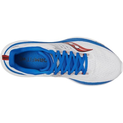 SAUCONY RIDE 17 MEN'S WHITE/COBALT BLANC