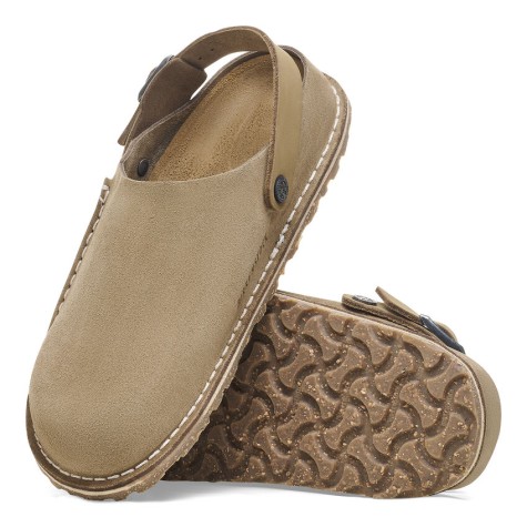 BIRKENSTOCK LUTRY PREMIUM SUEDE GRAY TAUPE