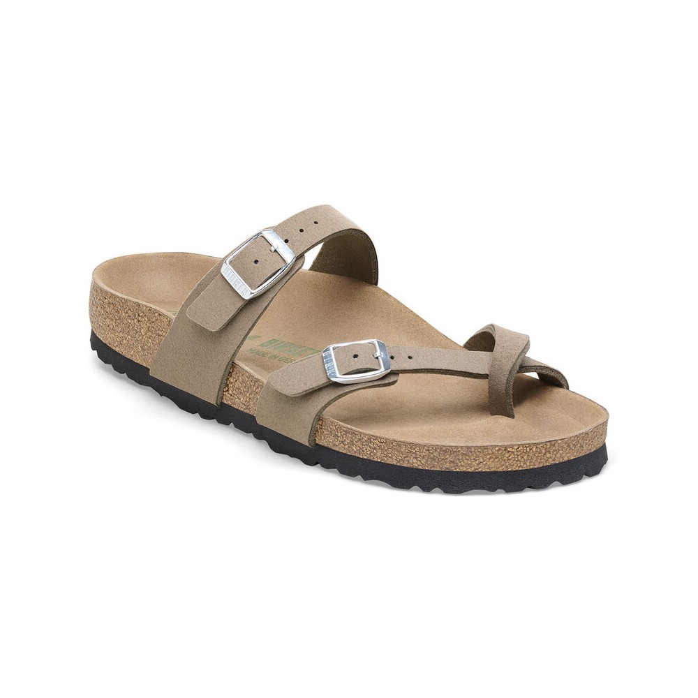 BIRKENSTOCK MAYARI SOFT BIRKI VEGAN GRAY TAUPE