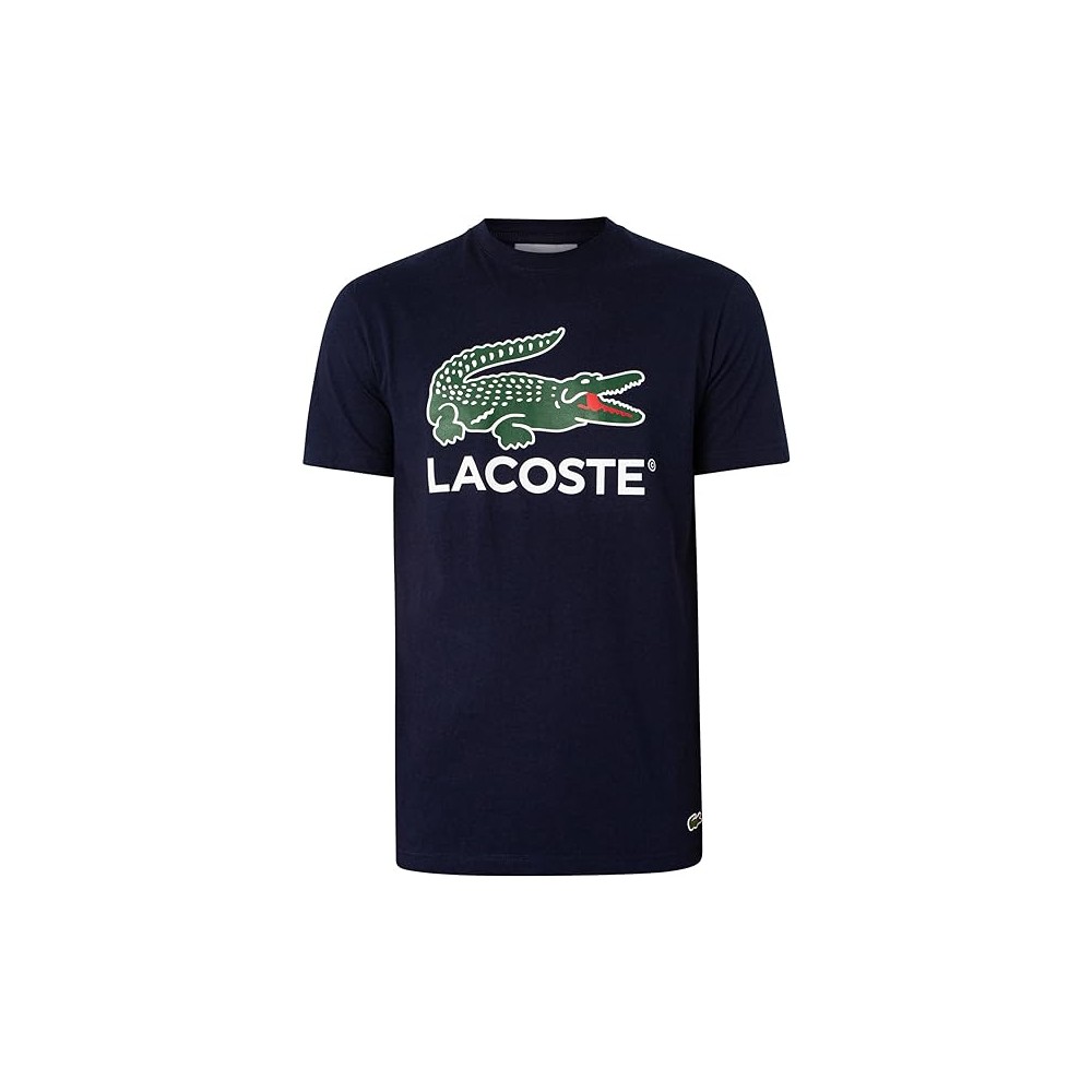 T-SHIRT LACOSTE CLASSIC FIT BLEU MARINE 166 UOMO