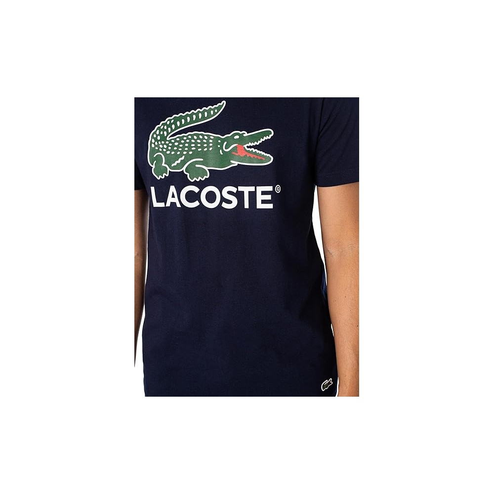 T-SHIRT LACOSTE CLASSIC FIT BLEU MARINE 166 UOMO