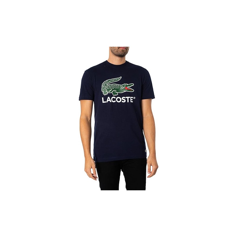 T-SHIRT LACOSTE CLASSIC FIT BLEU MARINE 166 UOMO